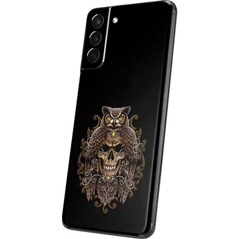 Skull and Owl by Sarah Richter Galaxy S21 Plus 5G Skin